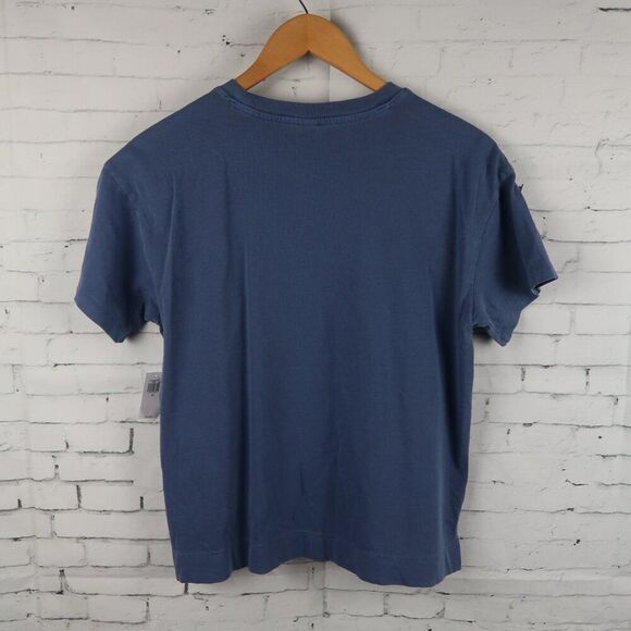 OLD NAVY BLUE CREW NECK SHORT SLEEVE BASIC OVERSIZED COTTON T SHIRT SIZE XS NWT - Picture 9 of 9